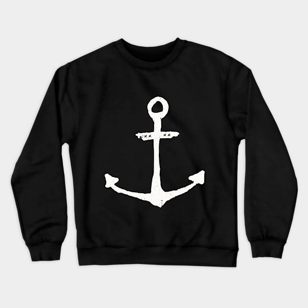 Anchor - Grunge Crewneck Sweatshirt by Bryan Trindade